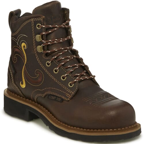 Image for Justin Original Workboots Women's Deanne WP Safety Boots - Maple Tan from elliottsboots
