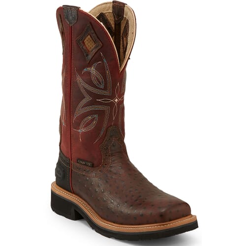 Image for Justin Original Workboots Women's Kylee Safety Boots - Burgundy/Rust from elliottsboots