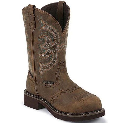Image for Justin Original Women's WP EH Safety Boots - Aged Bark from elliottsboots