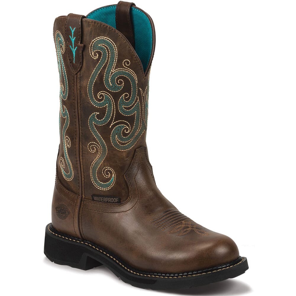 Image for Justin Original Women's Tasha Safety Boots - Chocolate Chip from elliottsboots