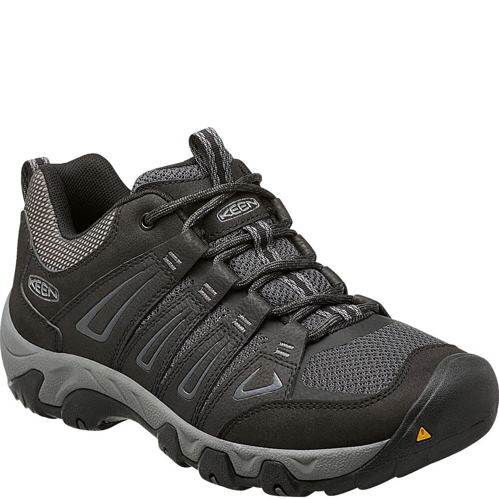 KEEN Men's Oakridge Hiking Shoes - Black/Gargoyle | elliottsboots
