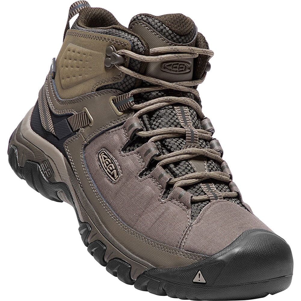 KEEN Men's Targhee EXP WP Mid Wide Hiking Boots - Bungee Cord/Brindle ...