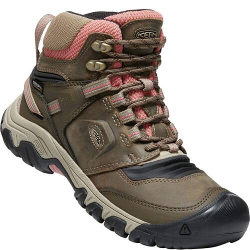 Image for KEEN Outdoor Women's Ridge Flex WP Hiking Boots - Timberwolf/Brick Dust from elliottsboots