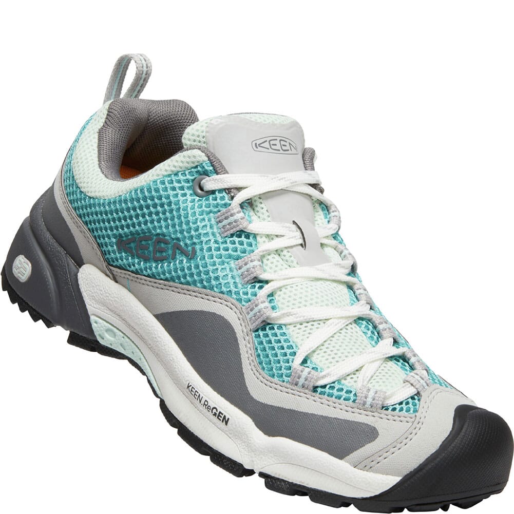 Image for KEEN Women's Wasatch Crest Vent Hiking Shoes -Porcelain/Blue Glass from bootbay