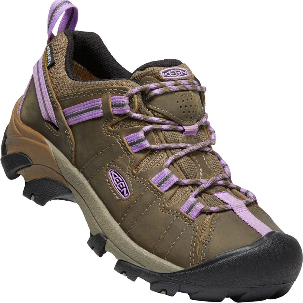 Image for KEEN Women's Targhee II Hiking Shoes - Timberwolf/English Lavender from elliottsboots