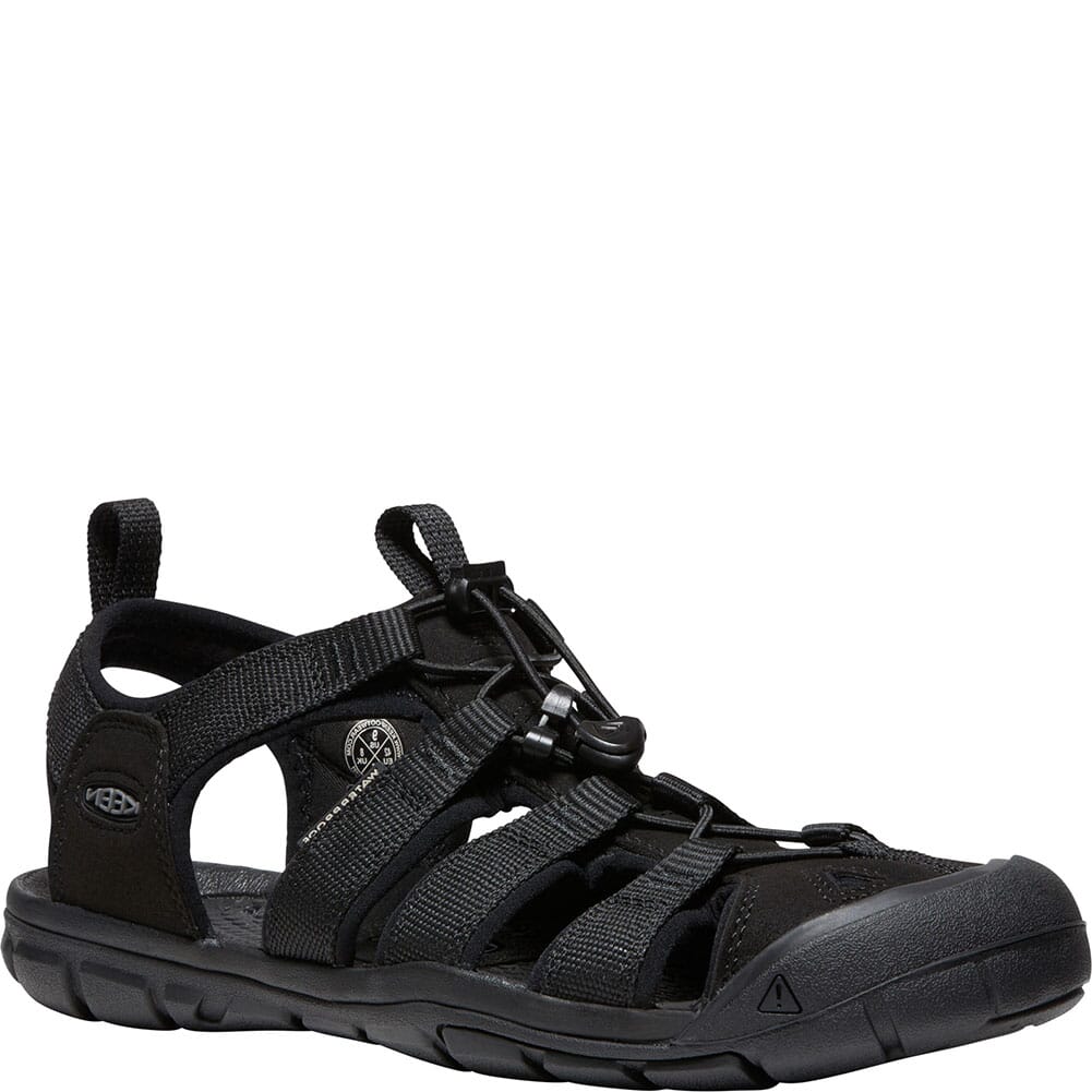 KEEN Men's Clearwater CNX Sandals Triple Black elliottsboots