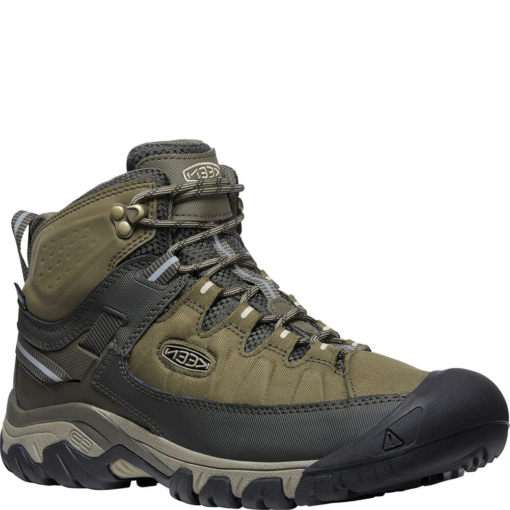 Keen Men S Targhee Exp Wp Mid Hiking Boots Dark Olive Plaza Taupe Elliottsboots