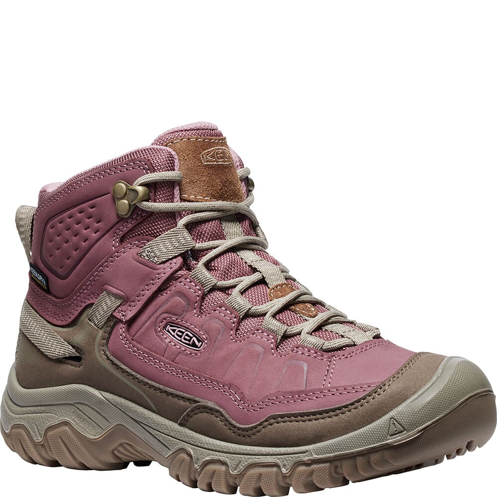 KEEN Outdoor Women s Targhee IV WP Hiking Boots Rose Brown Plaza Taupe elliottsboots