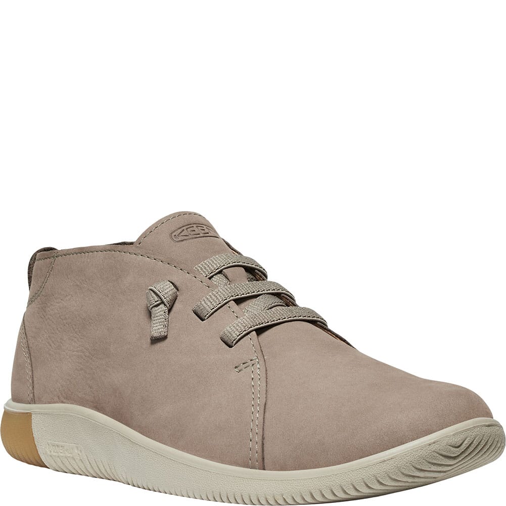 KEEN Outdoor Men's KNX Leather Casual Chukka - Brindle/Plaza Taupe