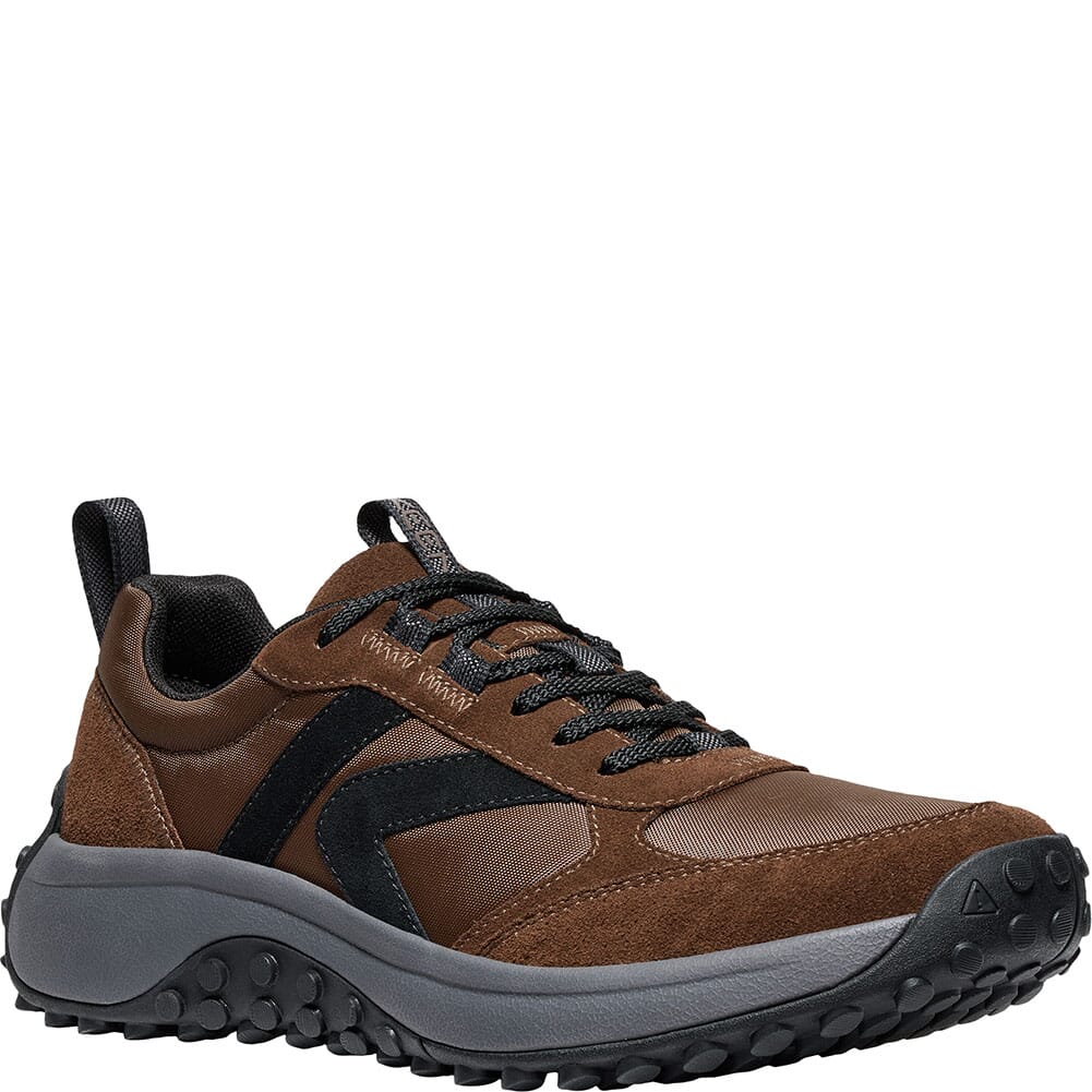 【新品未使用】KEEN DARK EARTH VELOUR US 6.5 KEEN Outdoor Men's KS86 Leather Sneakers - Dark Earth/Black