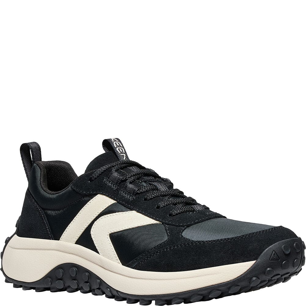KEEN Outdoor Men's KS86 Leather Sneakers - Black/Birch | elliottsboots