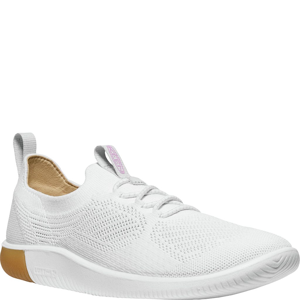 【特価】 KNX Women's KEEN Knit White/Moonlight Star - Shoes Casual 靴