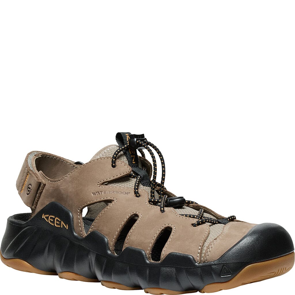KEEN Men's Hyperport Fisherman Leather Sandals - Brindle/Oak Buff