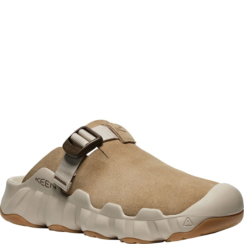 KEEN Men's Hyperport Leather Clog Sandals - Cornstalk/Plaza Taupe
