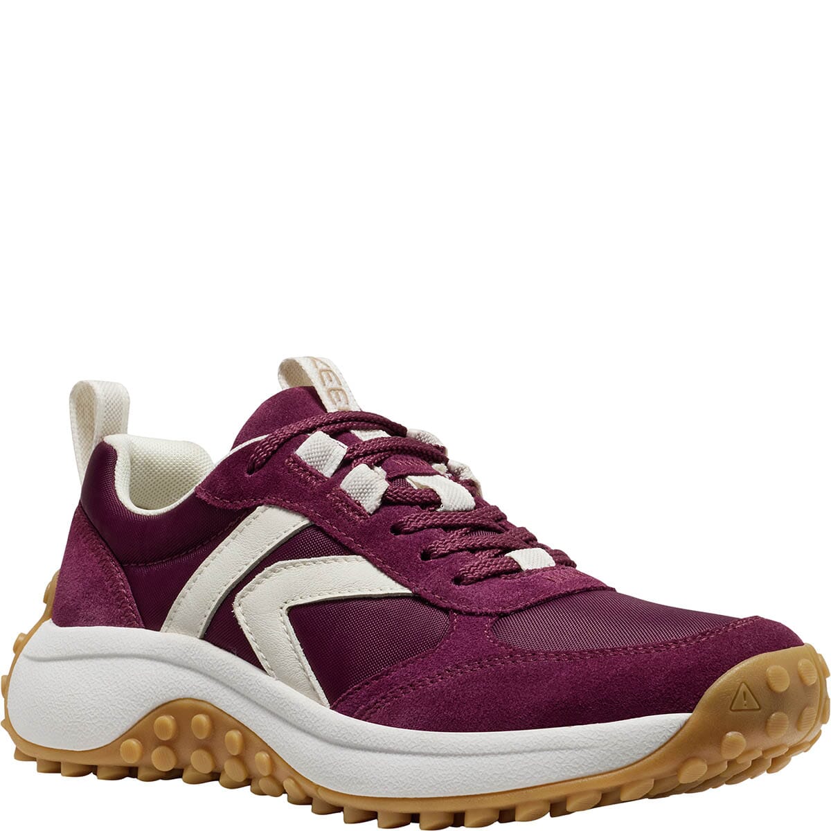 KEEN Women's KS86 Leather Sneakers - Fig/Star White | elliottsboots