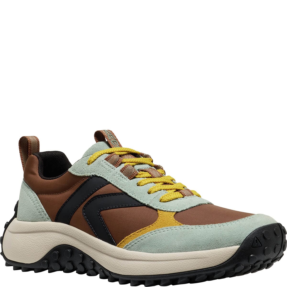 KEEN Women's KS86 Leather Sneakers - Bison/Iceberg Green
