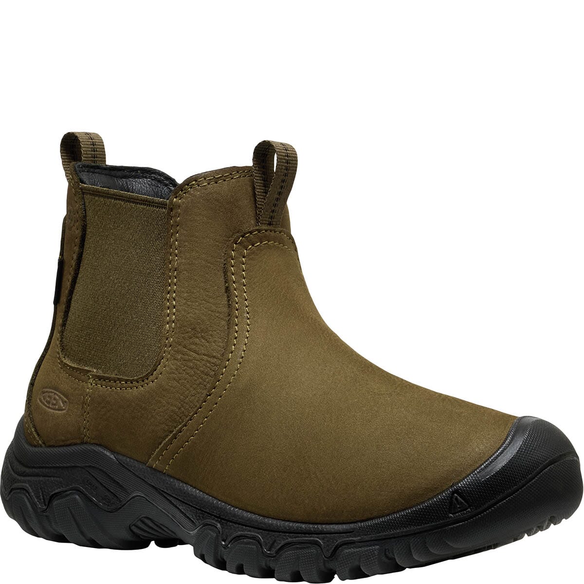 KEEN Women's Greta II WP Chelsea Boots - Dark Olive/Black