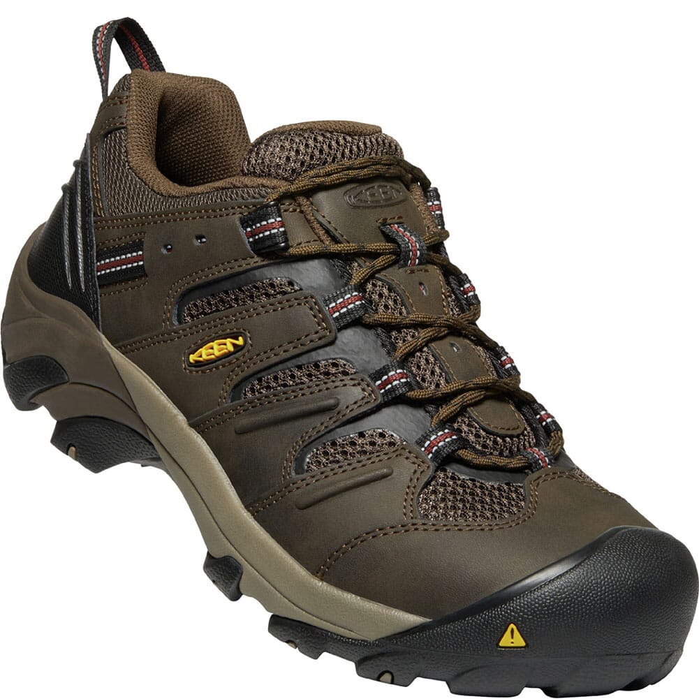 Image for KEEN Utility Men's Lansing Low Safety Shoes - Cascade Brown/Fired Brick from elliottsboots