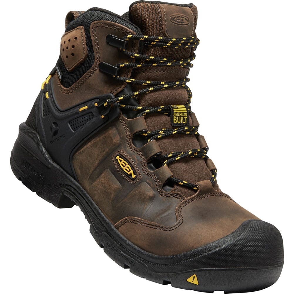 Image for KEEN Utility Women's Dover WP Safety Boots - Dark Earth/Black from bootbay