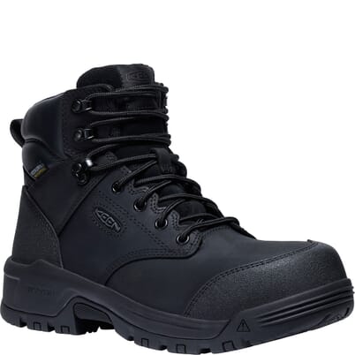 KEEN Utility Men's Evanston WP Safety Boots - Black/Black | elliottsboots