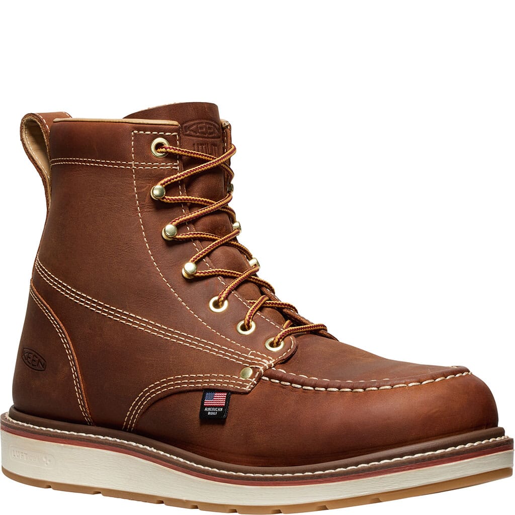 KEEN Utility Men s Liberty Leather Work Boots Brown Birch elliottsboots