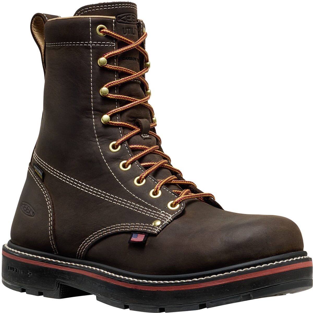 KEEN Utility‎ Mens Brown Leather Waterproof Steel Toe Work Boots Size 8.5 EE KEEN Utility San Jose 90 Men main image 4
