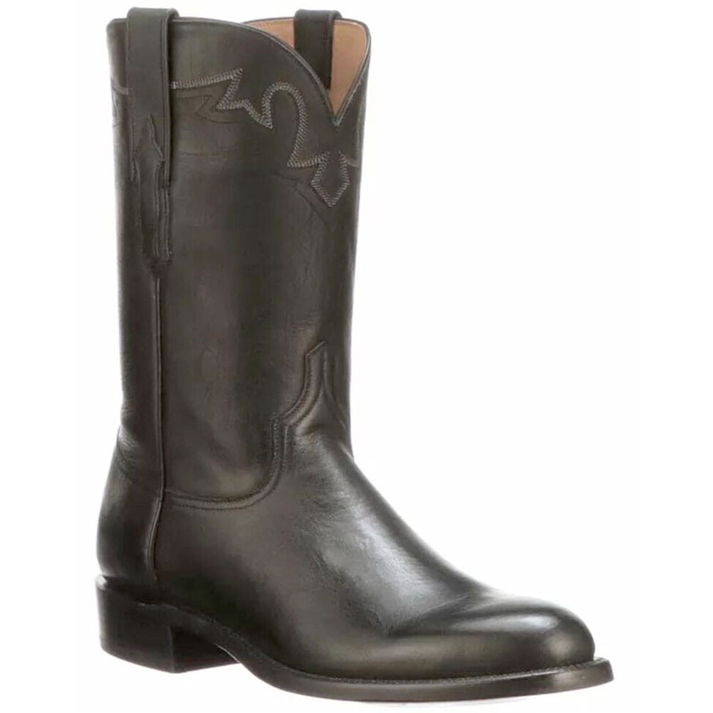 Image for Lucchese Men's Sunset Western Ropers - Black from elliottsboots