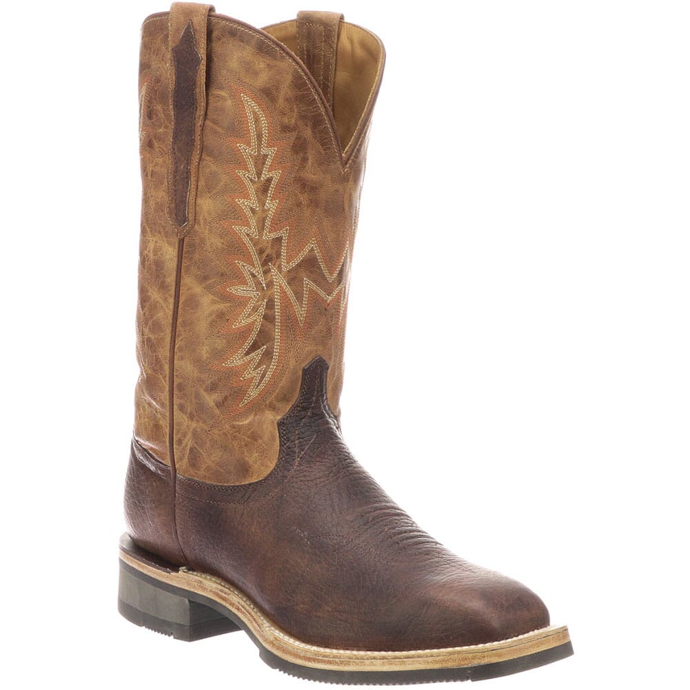 Lucchese Men s Rudy Western Boots Chocolate Peanut elliottsboots