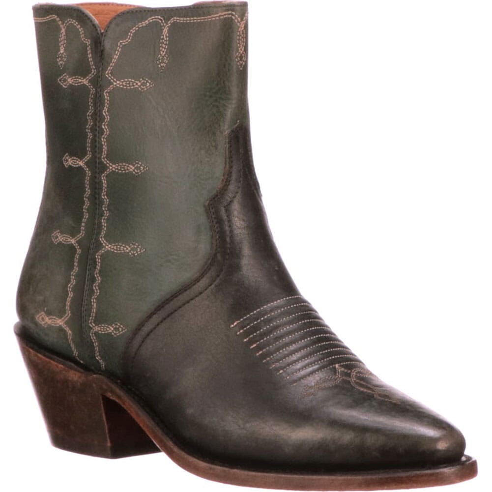 Image for Lucchese Women's Mila Zip Western Boots - Brown from elliottsboots