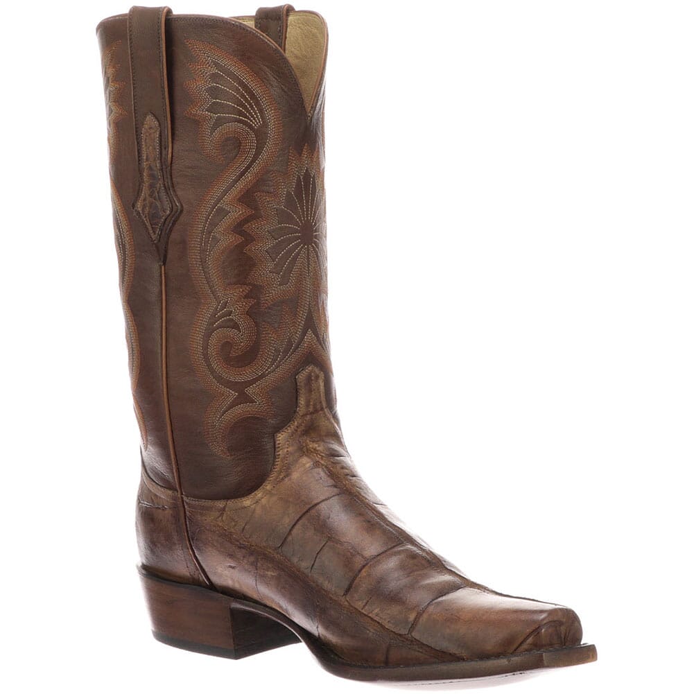 Lucchese Men's Rio Western Boots - Brown/Tan | elliottsboots