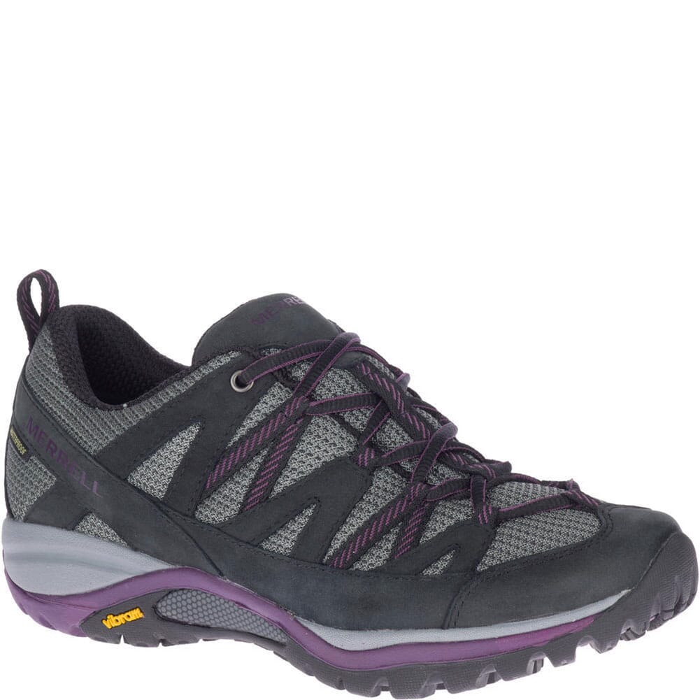 Image for Merrell Women's Siren Sport 3 WP Hiking Shoes - Black/Blackberry from elliottsboots