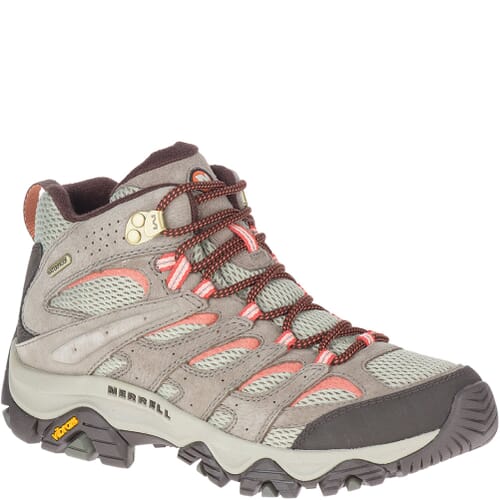 Image for Merrell Women's Moab 3 Mid WP Hiking Boots - Bungee Cord from elliottsboots