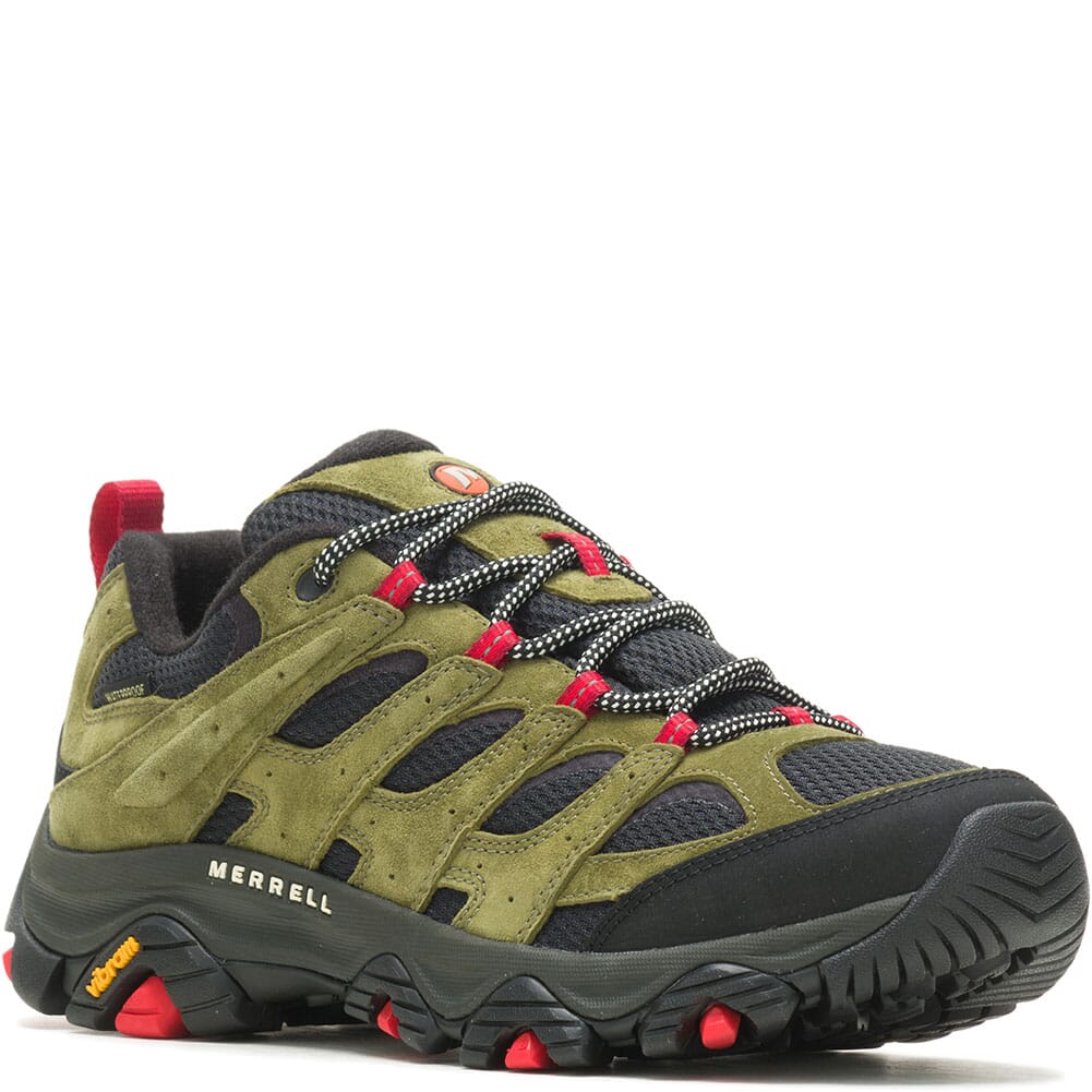 Merrell Men's Moab 3 WP Hiking Shoes - Avocado | elliottsboots