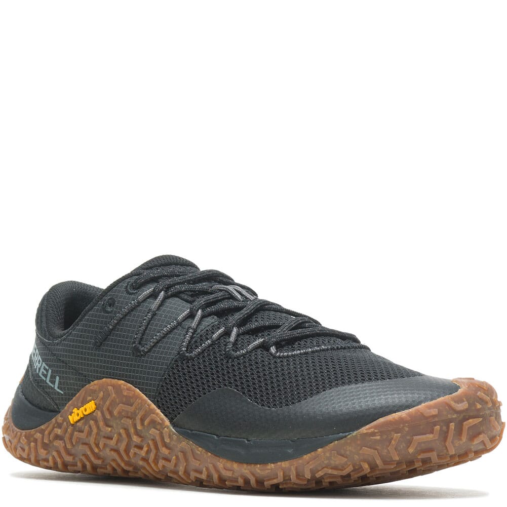 Merrell Men's Trail Glove 7 Athletic Shoes - Black/Gum | elliottsboots