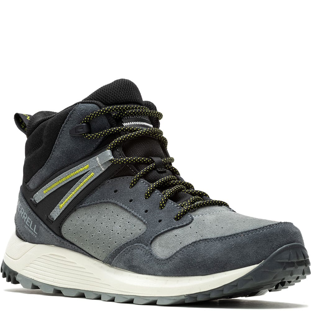 Merrell Men's Wildwood Mid LTR WP Hiking Boots - Granite