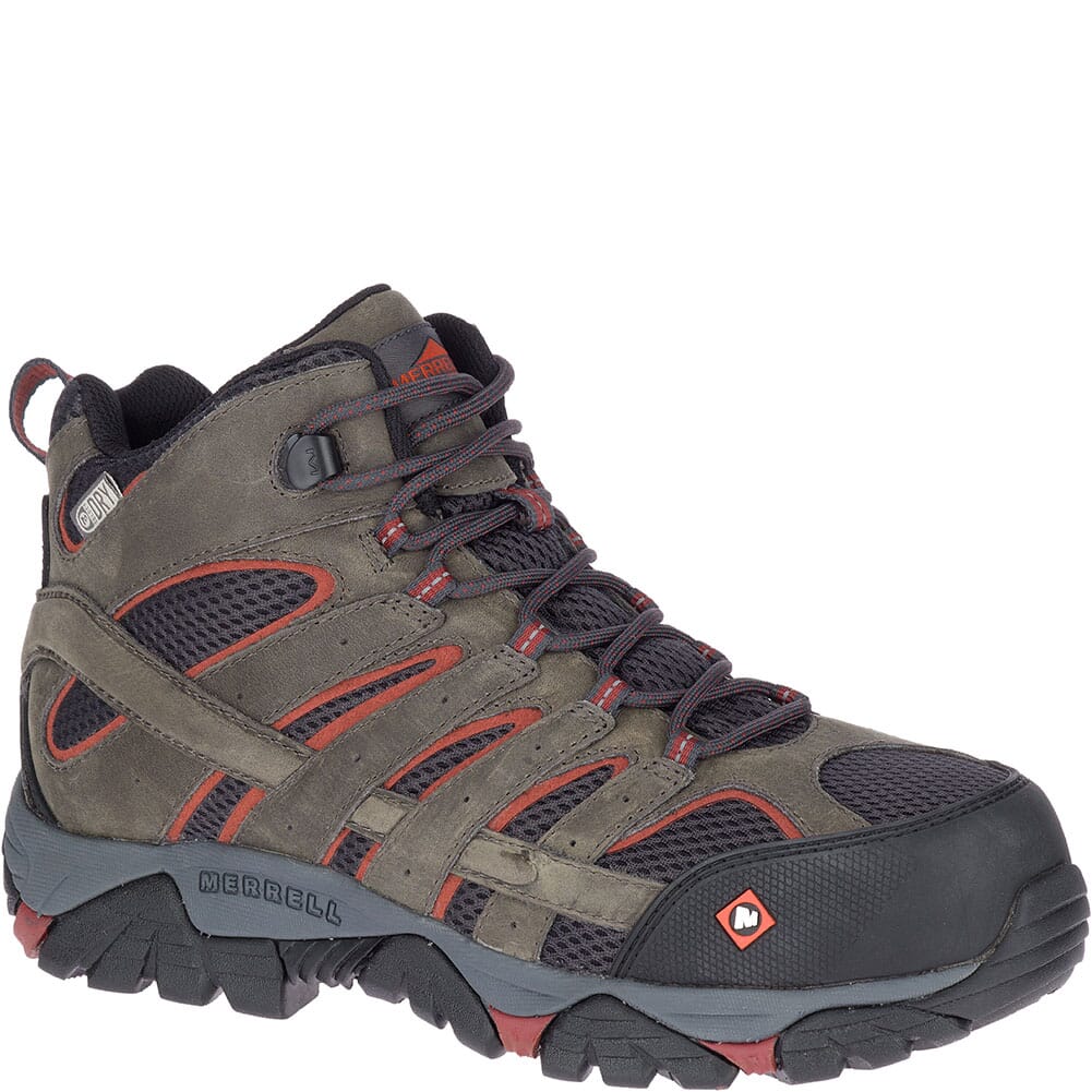 Merrell Moab Vertex Vent Wide Safety Boots - Pewter elliottsboots