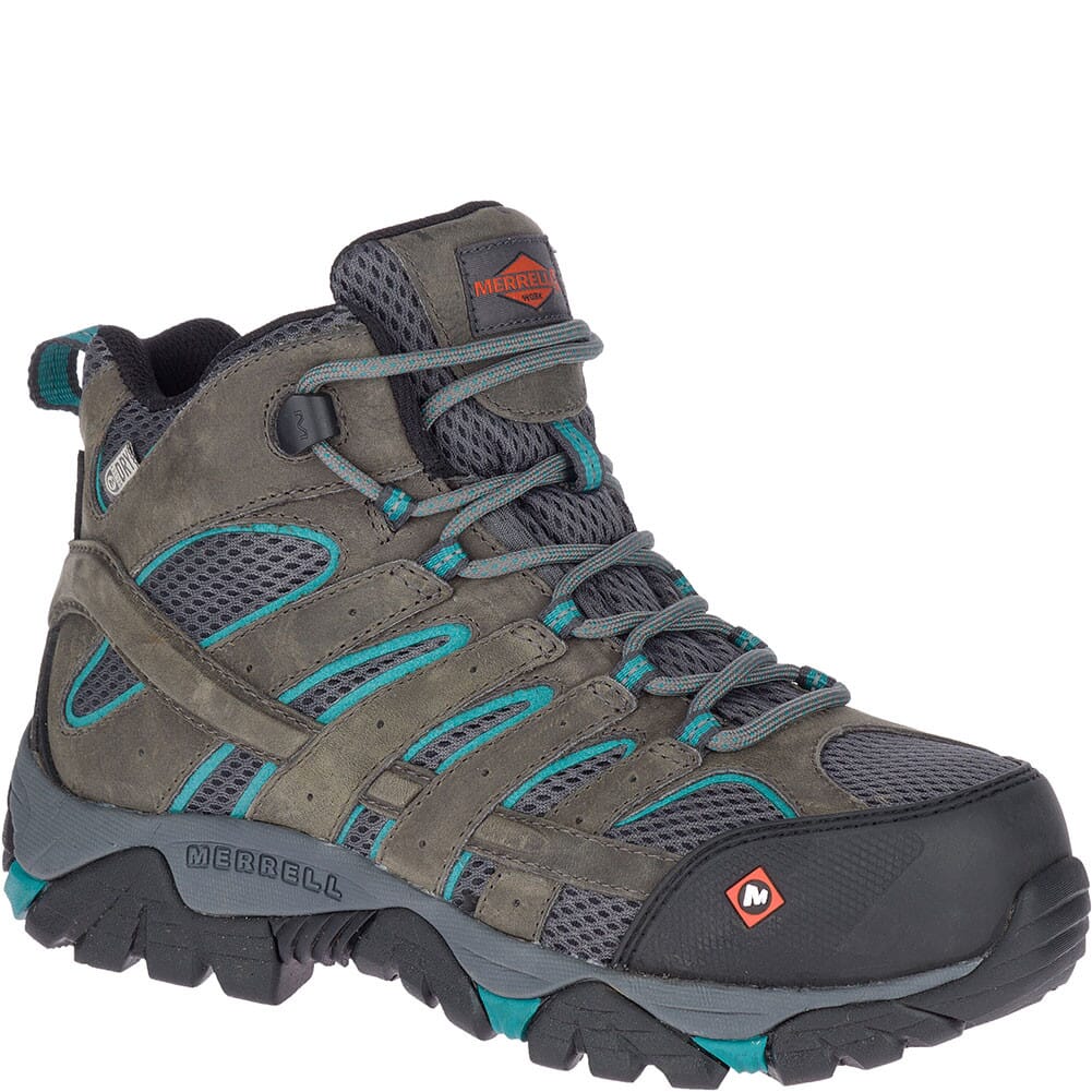 Image for Merrell Women's Moab Vertex Mid WP Safety Boots - Pewter from elliottsboots