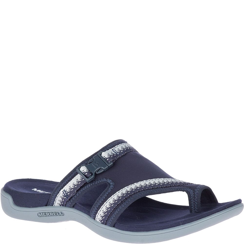 Image for Merrell Women's District Muri Wrap Slides - Navy/Grey from bootbay