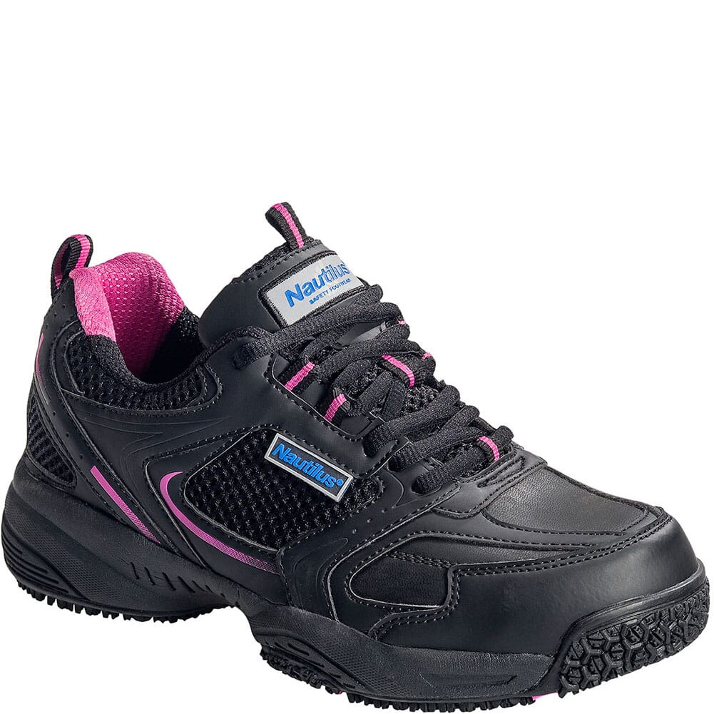 Image for Nautilus Women's Slip Resistant Safety Shoes - Black from elliottsboots