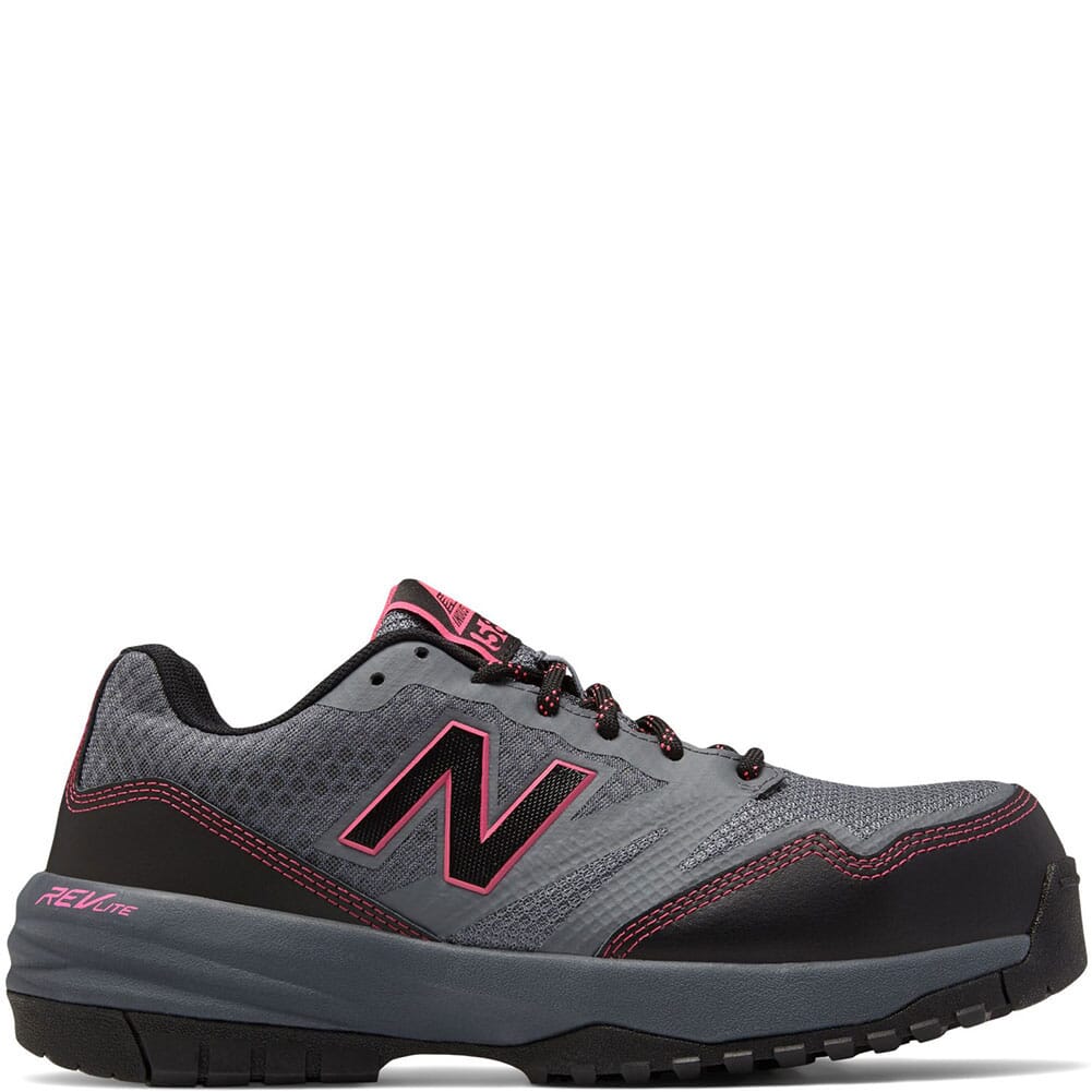 New Balance Women's EH Safety Shoes - Grey/Pink | elliottsboots