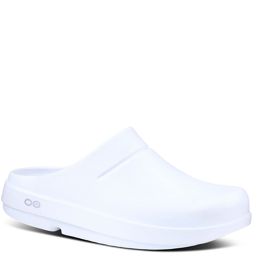 Image for OOFOS Women's OOcloog Clogs - White from bootbay
