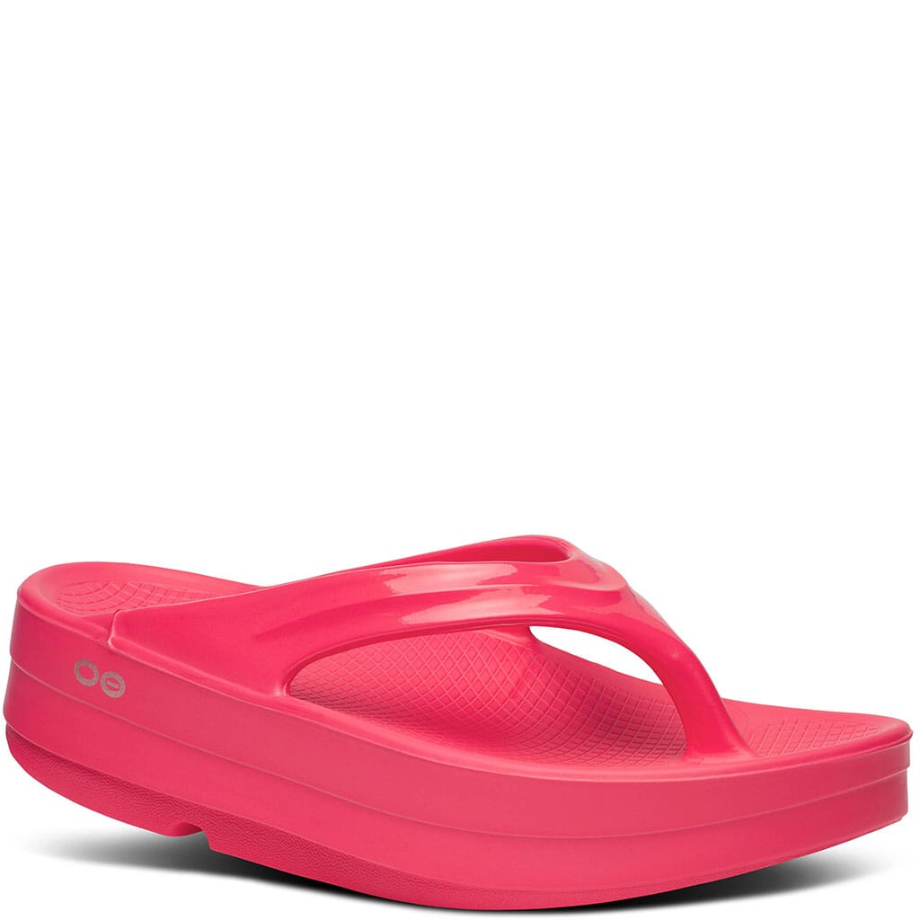 ■OOFOS■ OOLALA NEON BERRY OOLALA NEON BERRY 5007727872 Oofos Women's OOlala Sandal Neon Berry | Laurie's Shoes