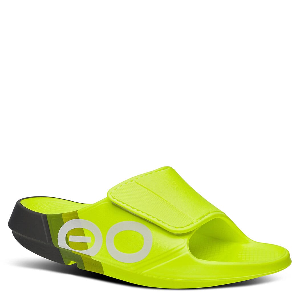 OOFOS Unisex Ooahh Sport Flex Limited Slides - Electro Rally