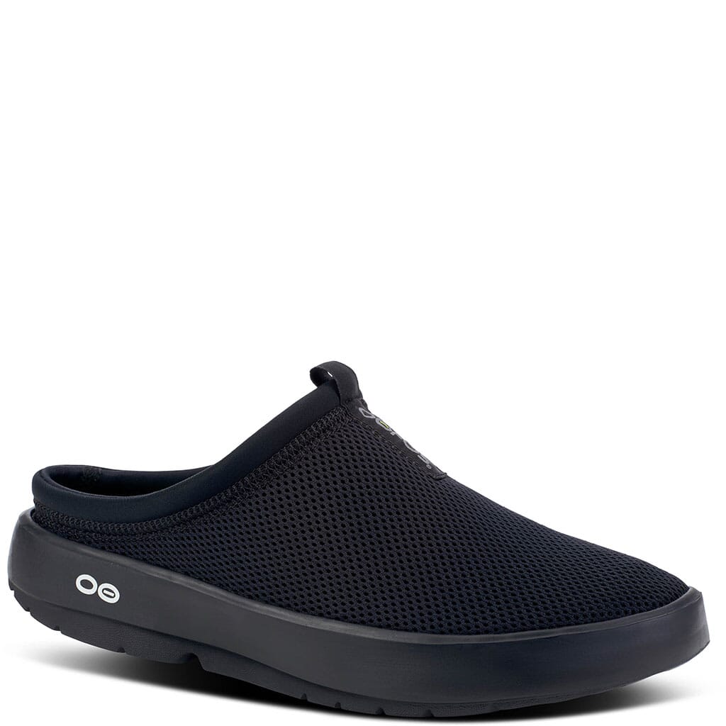 OOFOS Women's OOcoozie Sport Mules - Black | elliottsboots