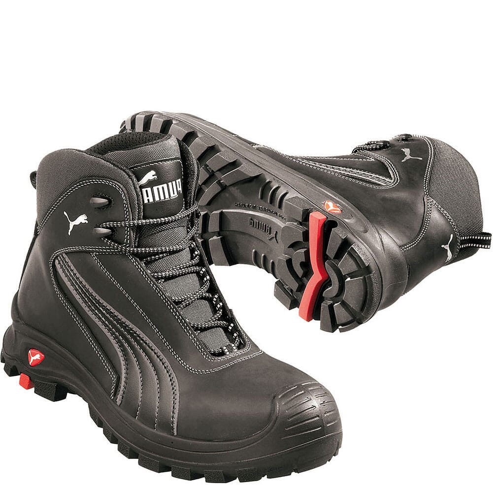 Puma Men's Cascades Mid Safety Boots - Black | elliottsboots