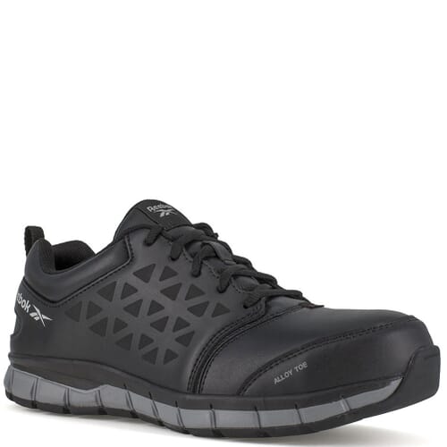 Image for Reebok Women's Sublite Cushion Wide Toe Safety Shoes - Black from elliottsboots