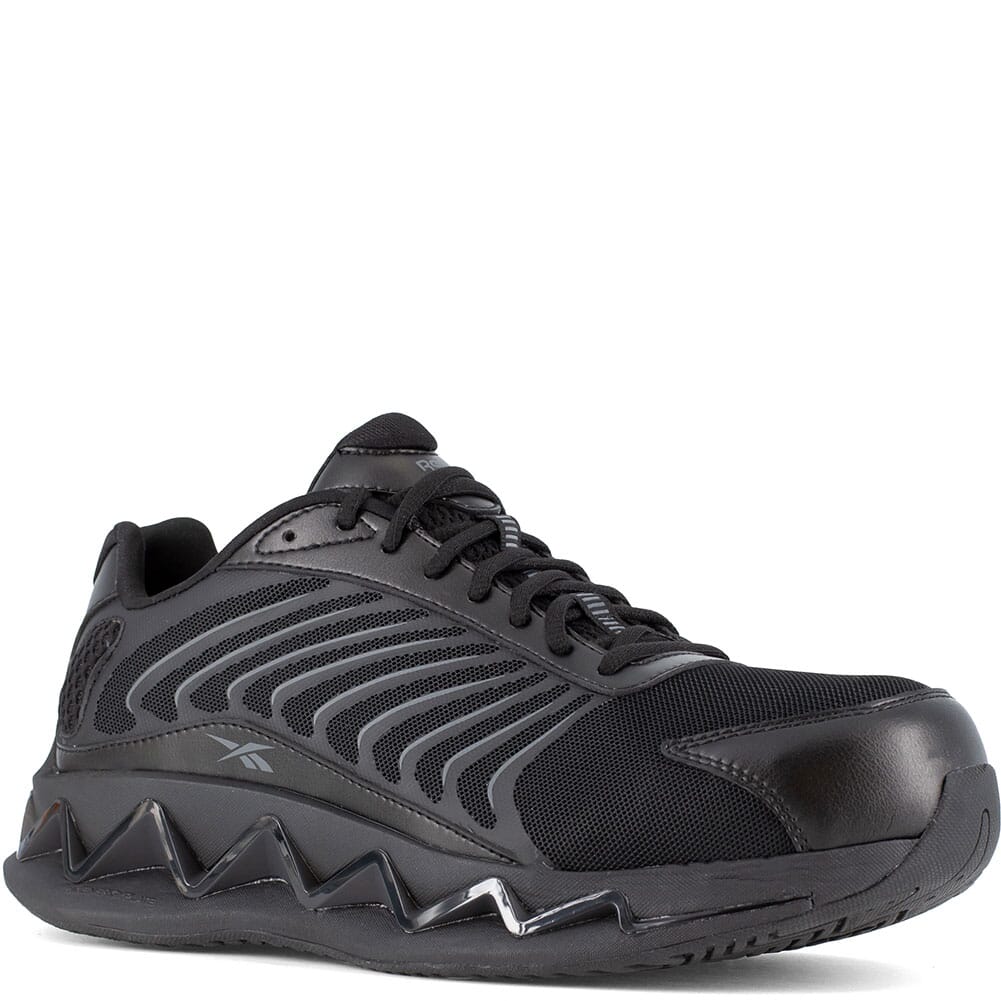 Reebok Women's Zig Elusion Heritage SD Safety Shoes Black elliottsboots