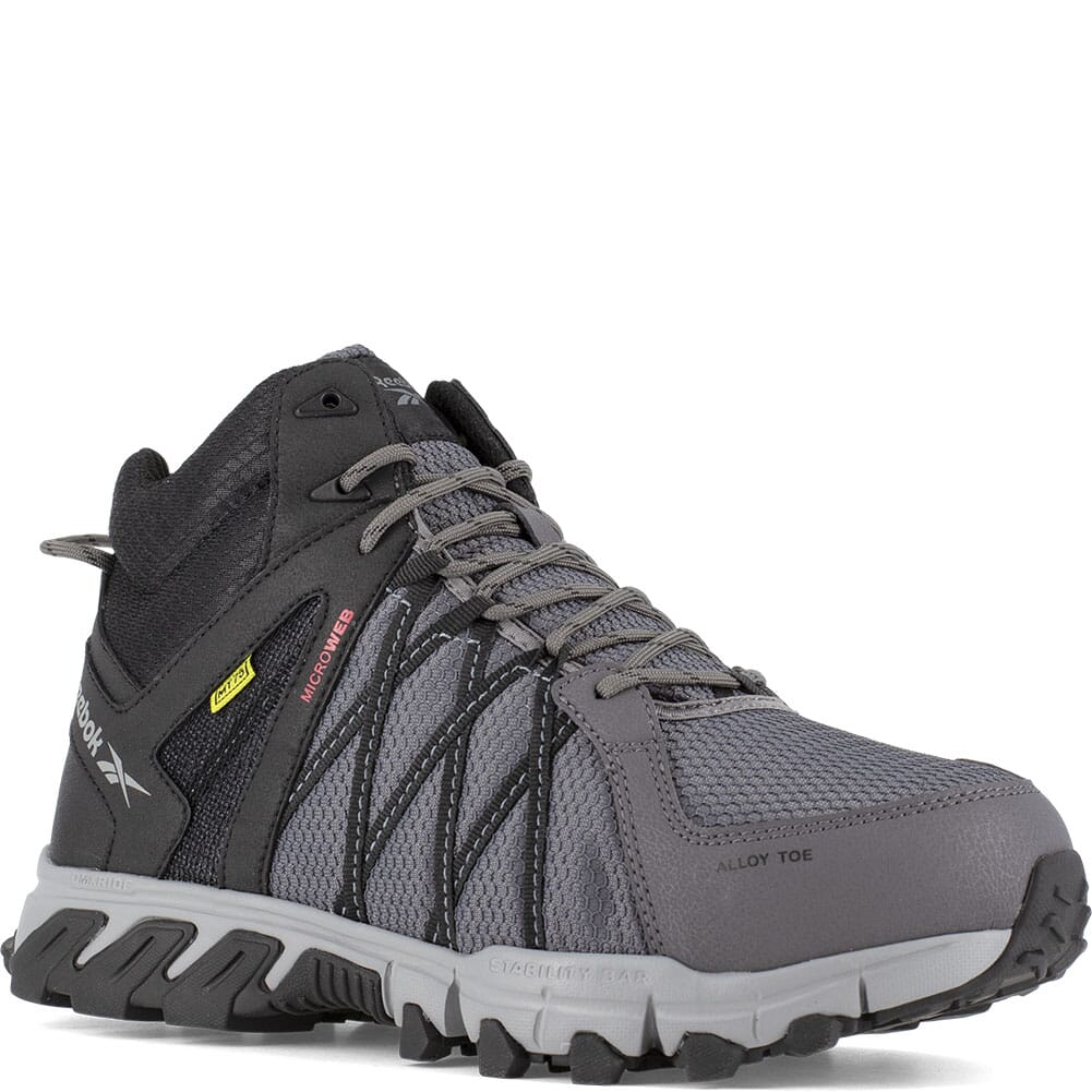 Image for Reebok Women's Trailgrip Internal Met Safety Shoes - Grey/Black from bootbay