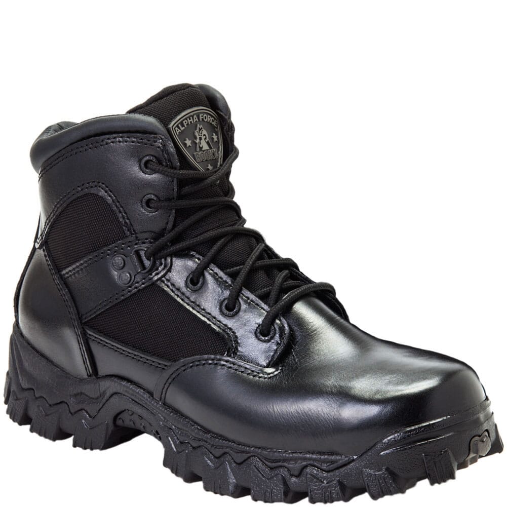 Image for Rocky Men's AlphaForce BLK Uniform Boots - Black from elliottsboots