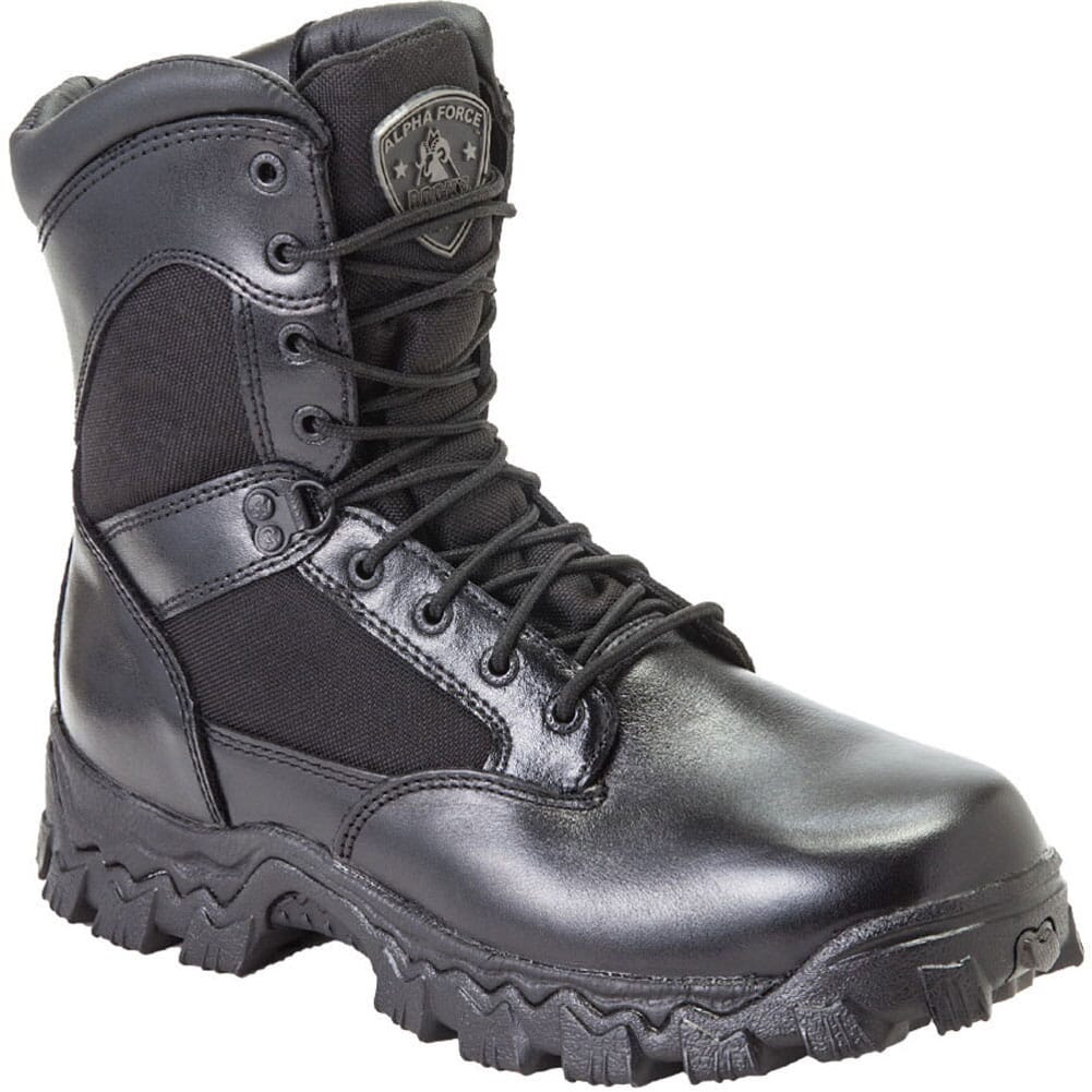 Image for Rocky Men's AlphaForce Zip Uniform Boots - Black from elliottsboots